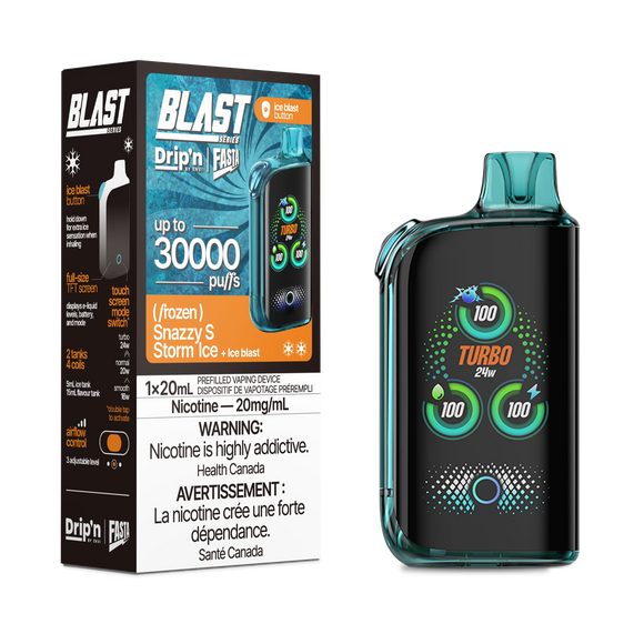 DRIP'N FASTA BLAST 30K </BR> SNAZZY STORM ICE