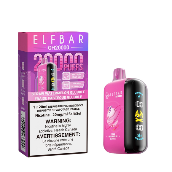 ELFBAR GH20K  </br> STRAW MELON GLUBBLE