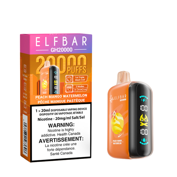 ELF BAR GH20K  </br> PEACH MANGO MELON