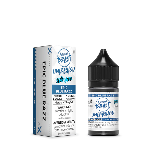 FLAVOUR BEAST SALT </BR> EPIC BLUE RAZZ