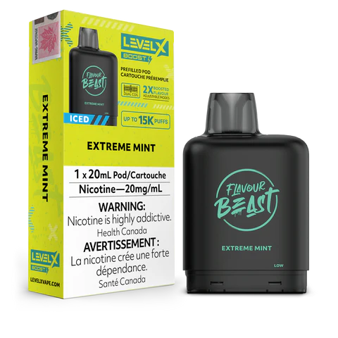 FLAVOUR BEAST LEVEL X BOOST </P> EXTREME MINT ICED