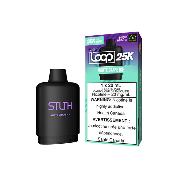 STLTH LOOP 25K POD </br> WHITE GRAPE ICE