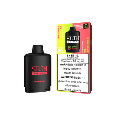 SWITCH POD </br> JUICY PEACH ICE & WHITE GRAPE ICE (DSL)