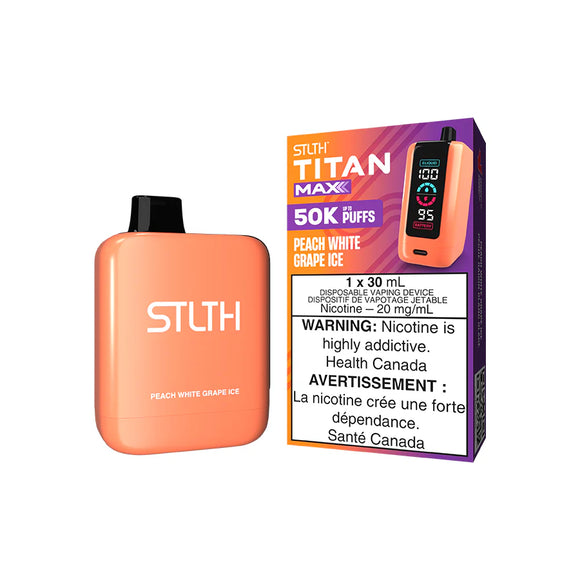 STLTH TITAN MAX </br> PEACH WHITE GRAPE ICE (DSL)