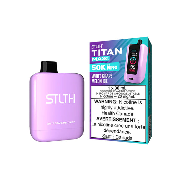 STLTH TITAN MAX </br> WHITE GRAPE MELON ICE