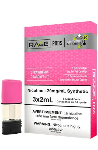 RAGE PODS (FED) </BR> STRAWBERRY DRAGONFRUIT