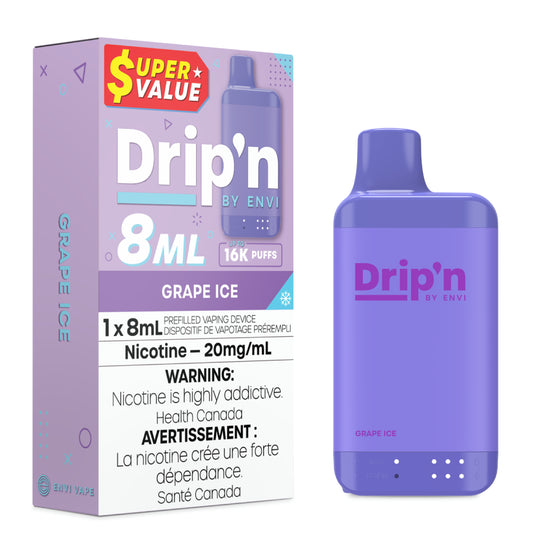 DRIP'N 8ML </BR> GRAPE ICE