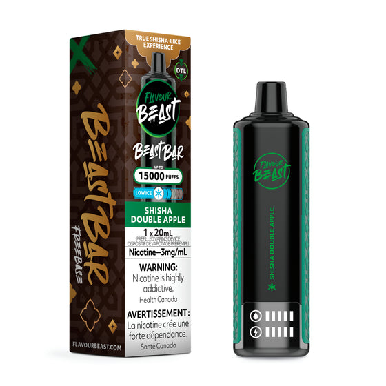 FLAVOUR BEAST BAR </BR> SHISHA DOUBLE APPLE
