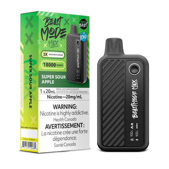FLAVOUR BEAST MAX </BR> SOUR APPLE ICE (DSL)