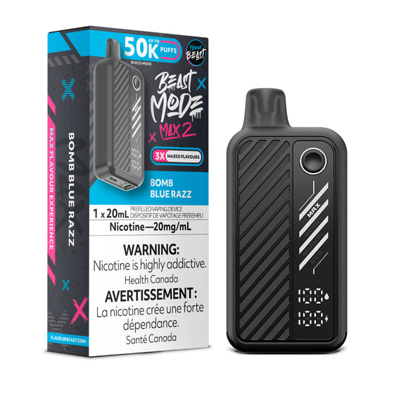 FLAVOUR BEAST MAX 2 </BR> BOMB BLUE RAZZ