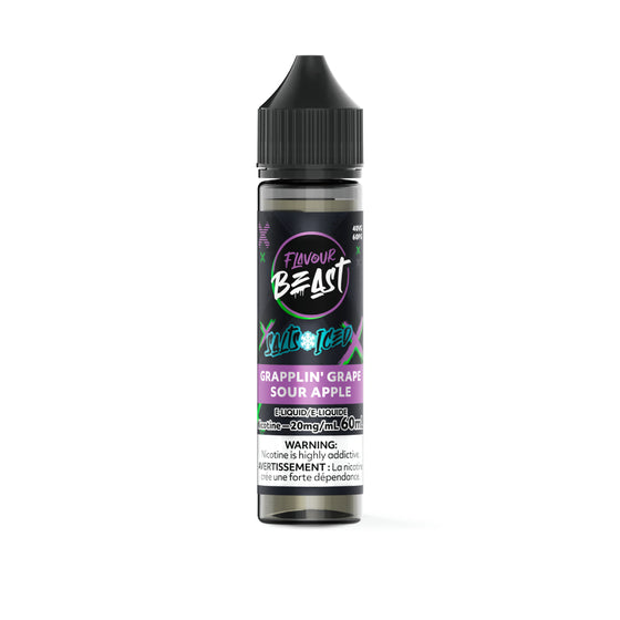 FLAVOUR BEAST SALT 60ML  </BR> GRAPE SOUR APPLE ICE