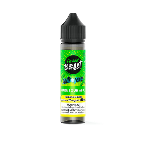 FLAVOUR BEAST SALT 60ML  </BR> SOUR APPLE ICED