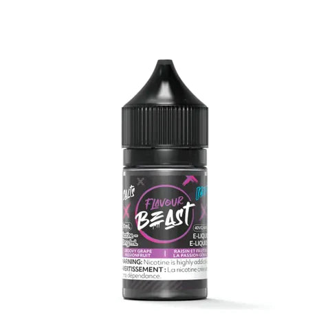 FLAVOUR BEAST SALTS </P> GROOVY GRAPE PASSION ICED