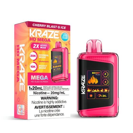 KRAZE HD MEGA </BR> CHERRY BLAST ICE