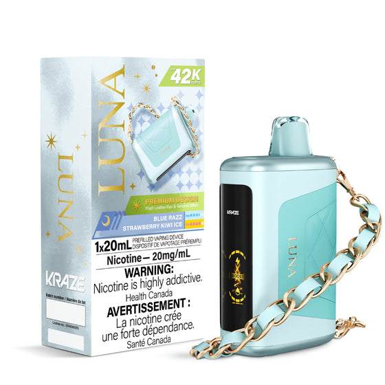 KRAZE LUNA </BR> BLUE RAZZ STRAW KIWI ICE