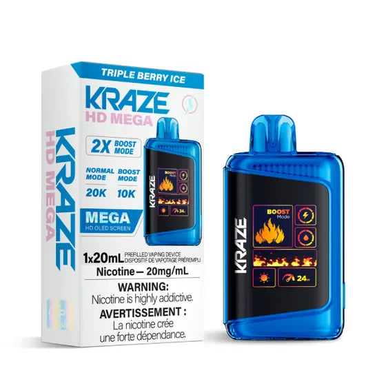 KRAZE HD MEGA </BR> TRIPLE BERRY ICE