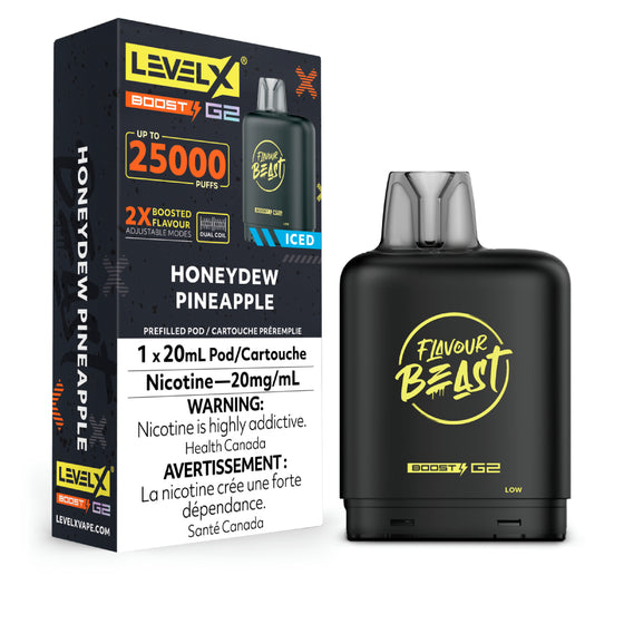 LEVEL X FB BOOST G2 </BR> HONEYDEW PINEAPPLE ICED