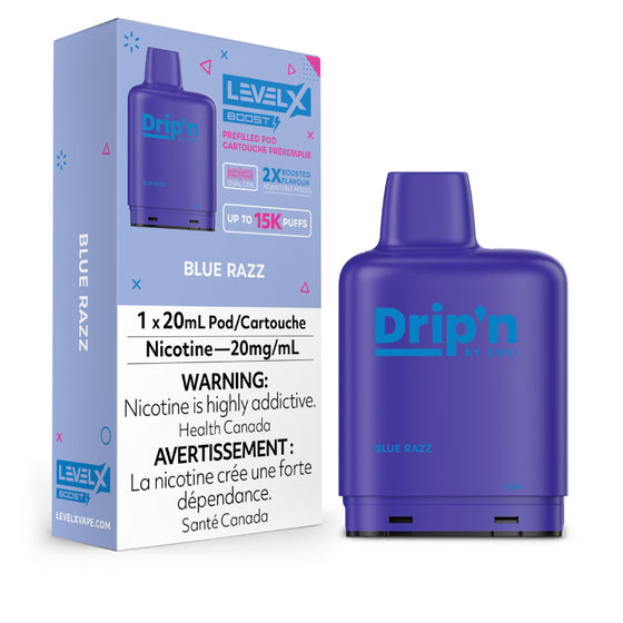 LEVEL X DRIP'N BOOST G2 </BR> BLUE RAZZ