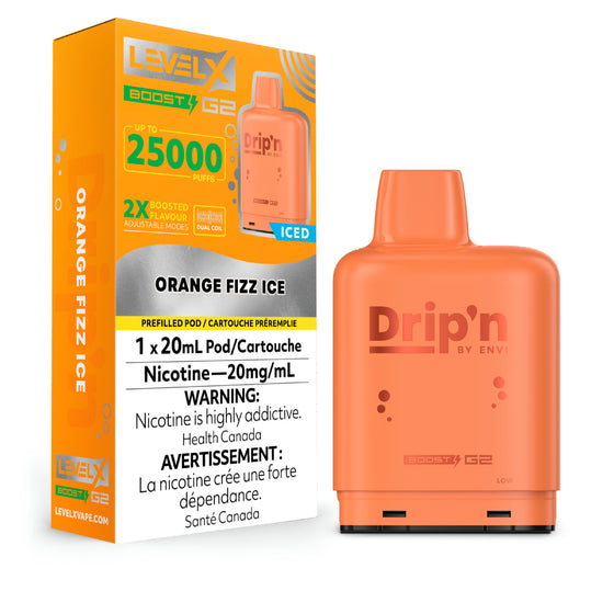 LEVEL X DRIP'N BOOST G2 </BR> ORANGE FIZZ