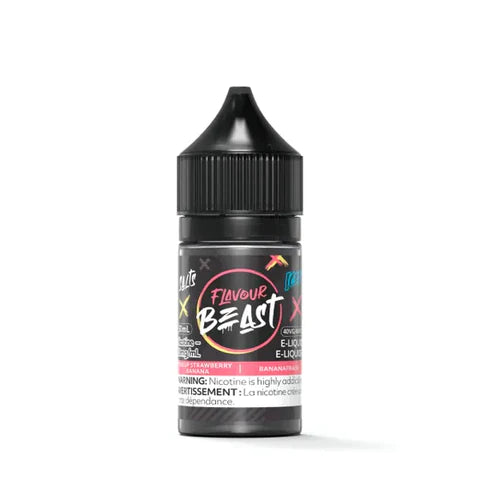 FLAVOUR BEAST SALTS </P> STR8 UP STRAWBERRY BANANA ICED