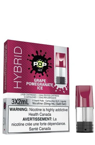 POP PODS </br> GRAPE POMEGRANATE ICE (DSL)