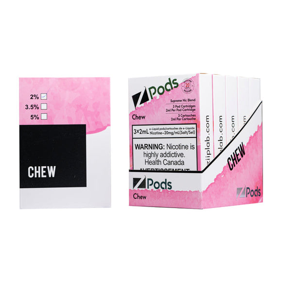 Z PODS </P> PINK GLUBULE (CHEW)