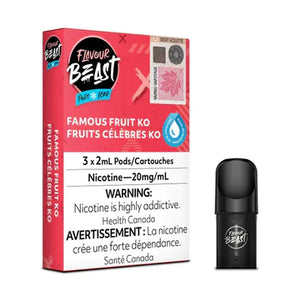 FLAVOUR BEAST PODS </br> FAMOUS FRUIT KO ICED